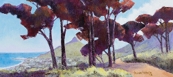 View from Pipe Track of Lions Head I | 2020 | Oil on Canvas | 35 x 68 cm